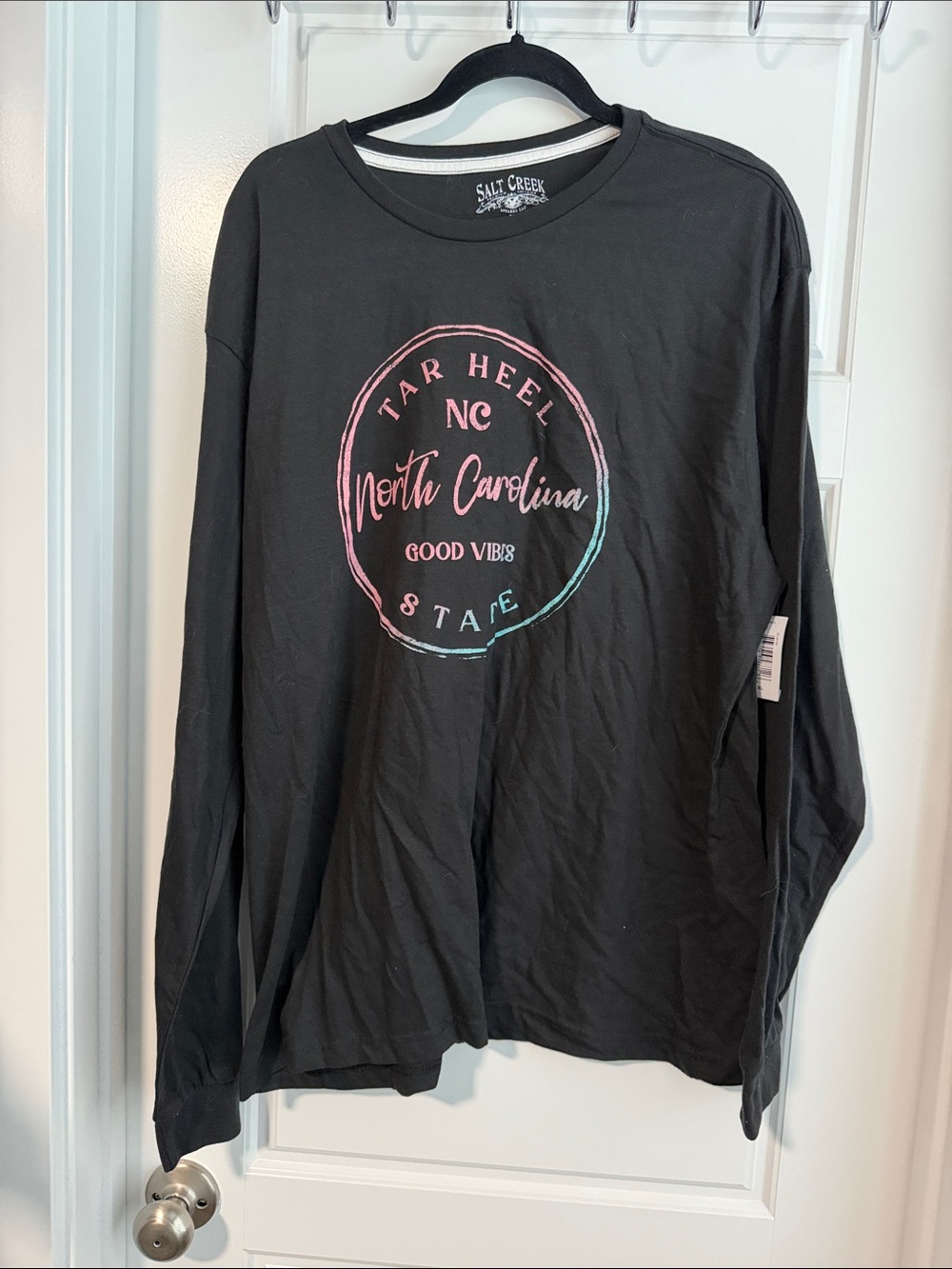 Salt Creek Black Long-Sleeve North Carolina Graphic Tee